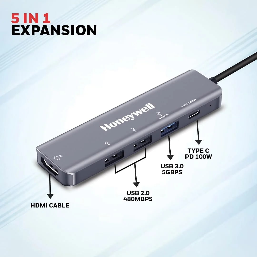 Type C Docking Station - 5 in 1