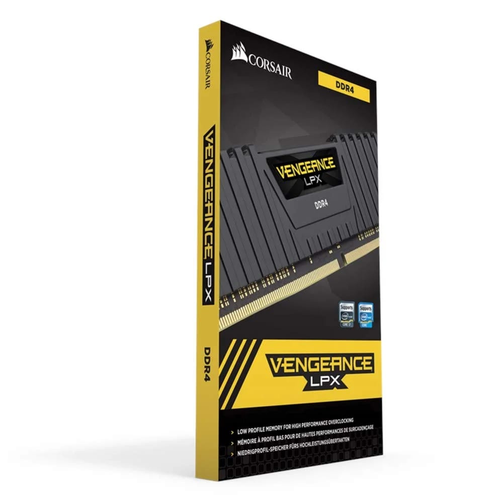 Corsair Vengeance LPX 8GB (1x8GB) DDR4 Up to 3200MHZ CL16 Desktop RAM (Black)