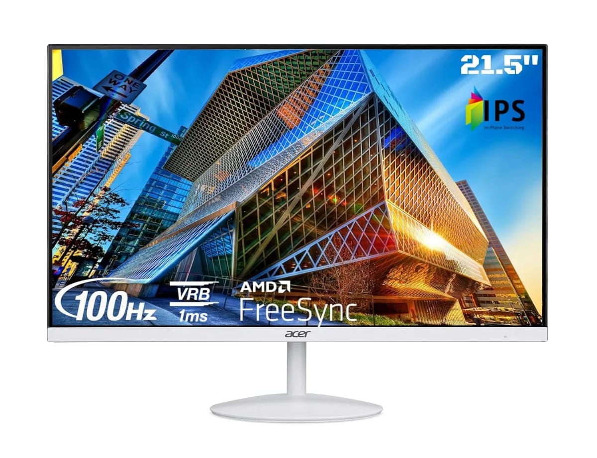 Acer SA222Q 21.5 Inch Full HD IPS Ultra Slim (7.2mm Thick) Backlight LED LCD Monitor