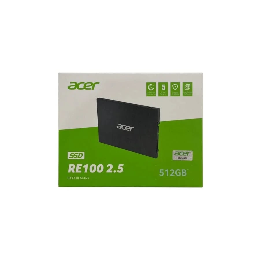 Acer RE100-25-512GB, 3D, NAND SATA, 2.5-inch SSD