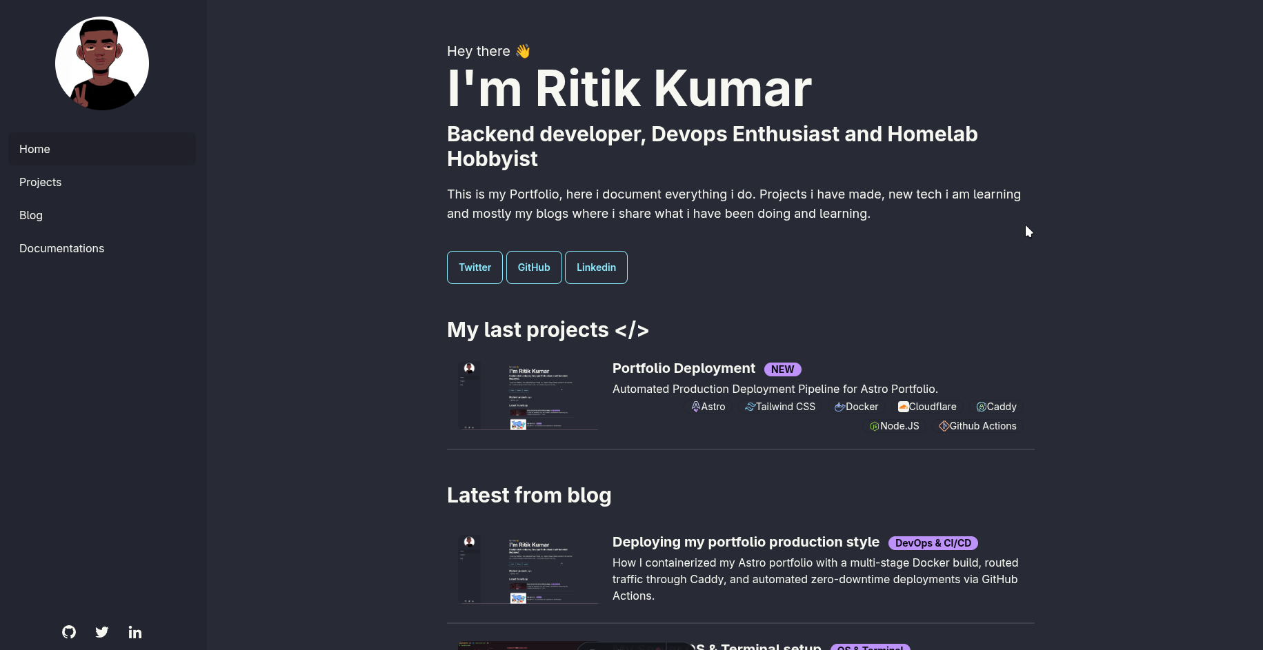 Portfolio Screenshot