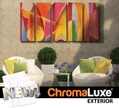 ChromaLuxe EXT Outdoor Metal Panels - White Gloss