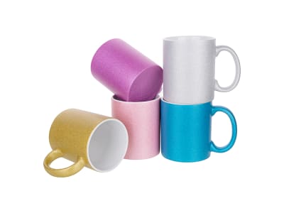 Ceramic Glitter 11oz Mugs