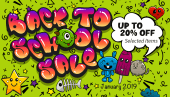 Back to school sale - up to 20% off!