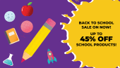 Back to School Sale - Save up to 45%!