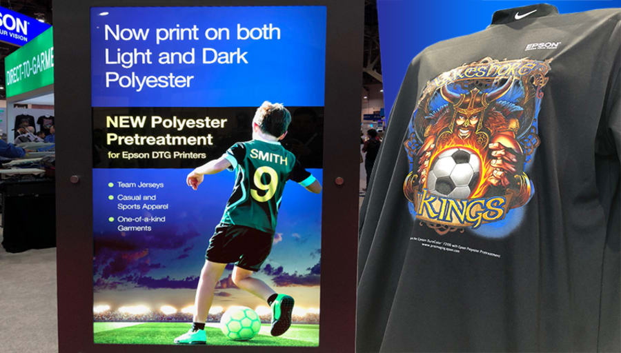 Printing on polyester now possible with Epson DTG