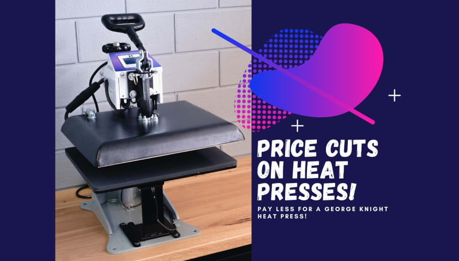 Price reductions on GeoKnight heat presses