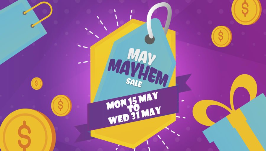 HUGE May Mayhem sale on now!