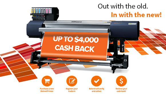 Trade-in to a new Roland and receive up to $4,000 cash-back