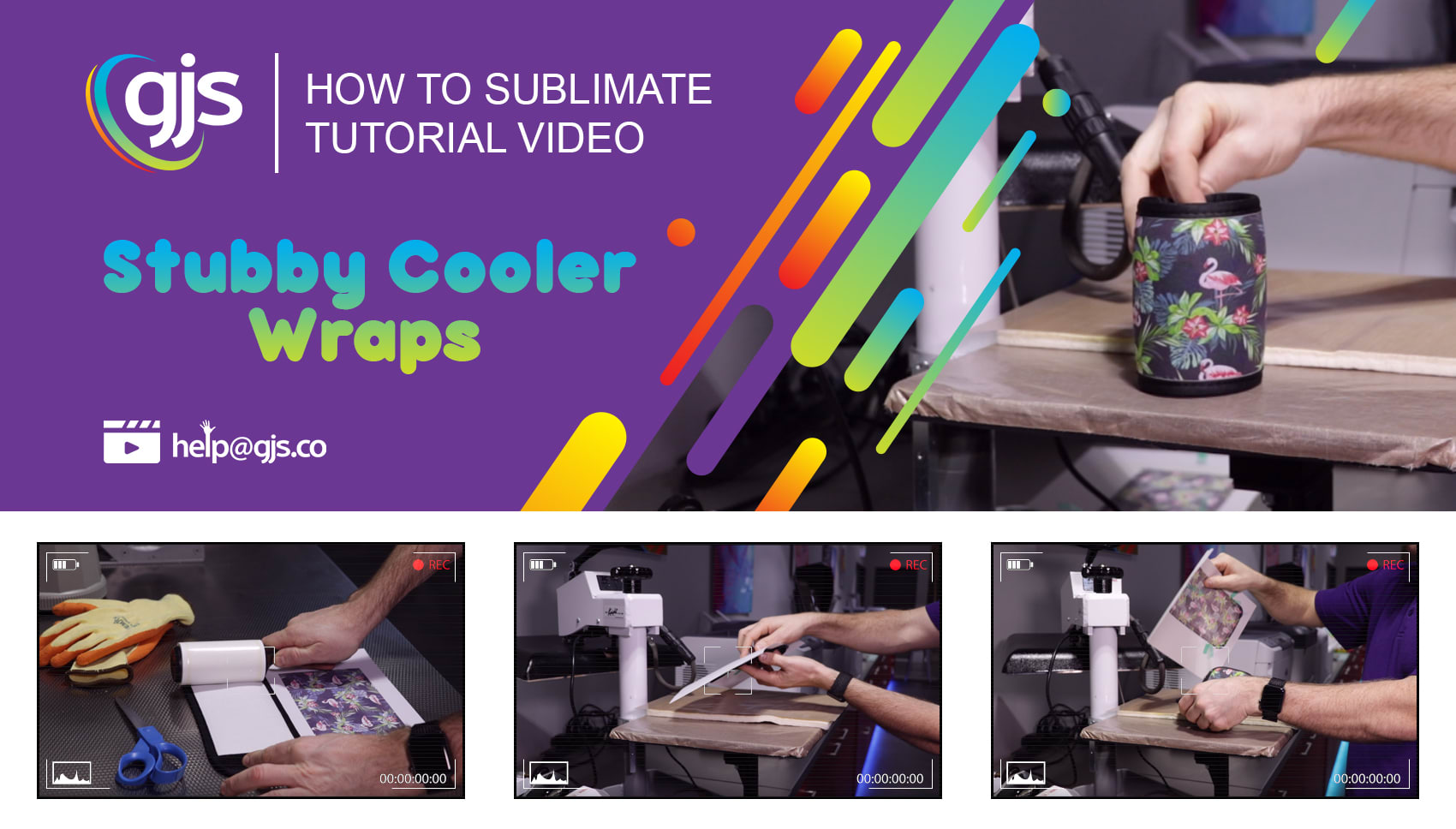 How to sublimate stubby cooler wraps