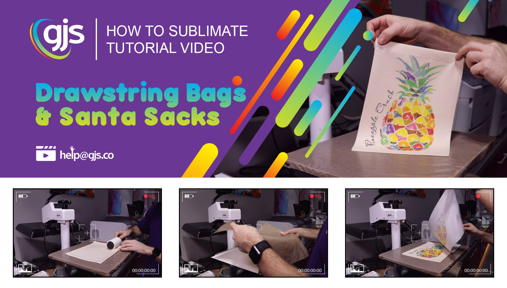 How to sublimate drawstring bags & Santa sacks