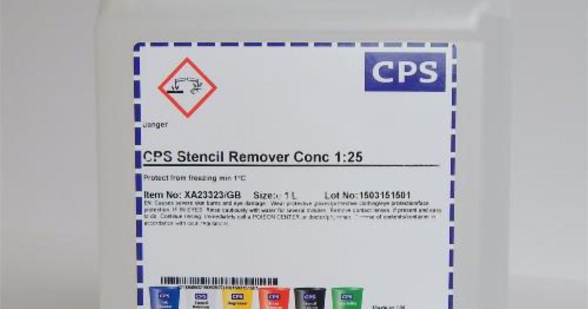 CPS Stencil Remover Concentrate for Screen Printing