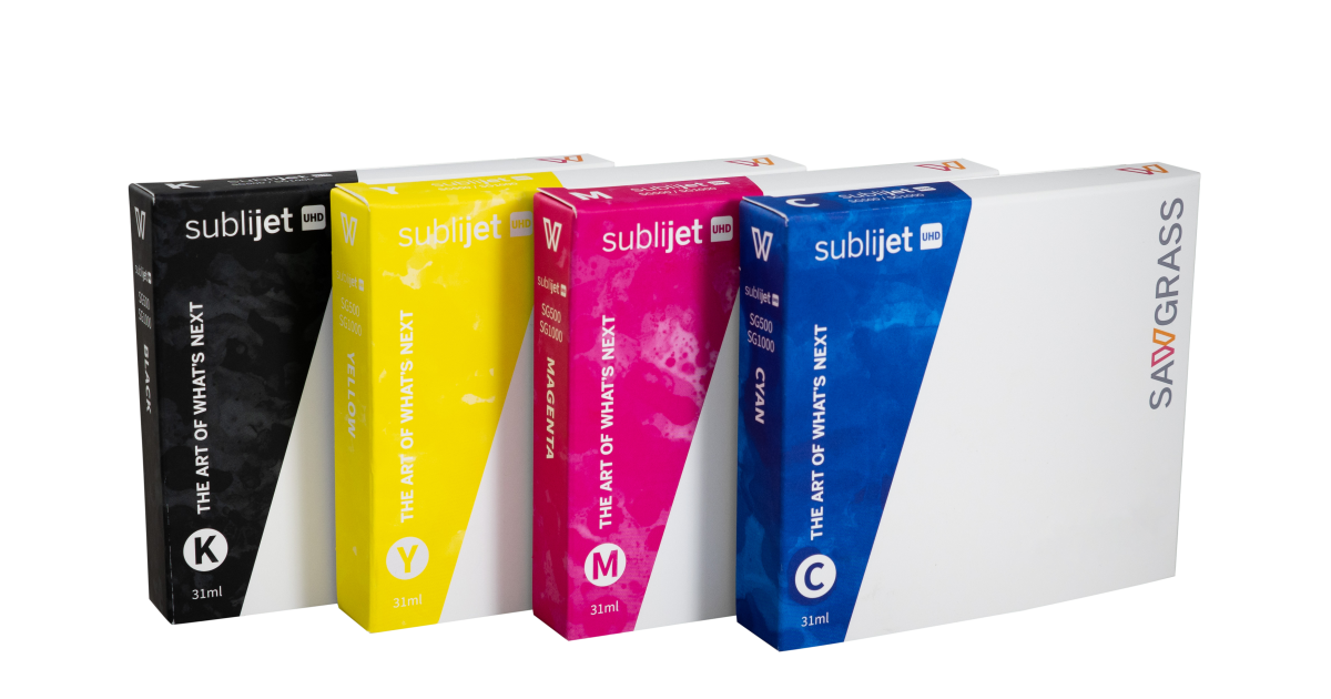 F-INK Lot de 4 cartouches d'encre de sublimation compatibles avec
