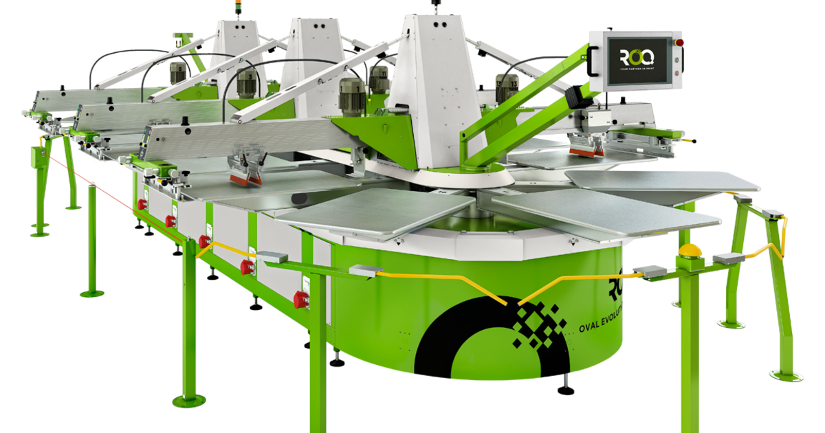 ROQ OVAL Evolution Screen Printing Machine