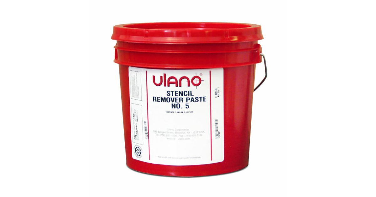 No. 5 Stencil Remover Paste / Screen Reclaiming / Screen Printing