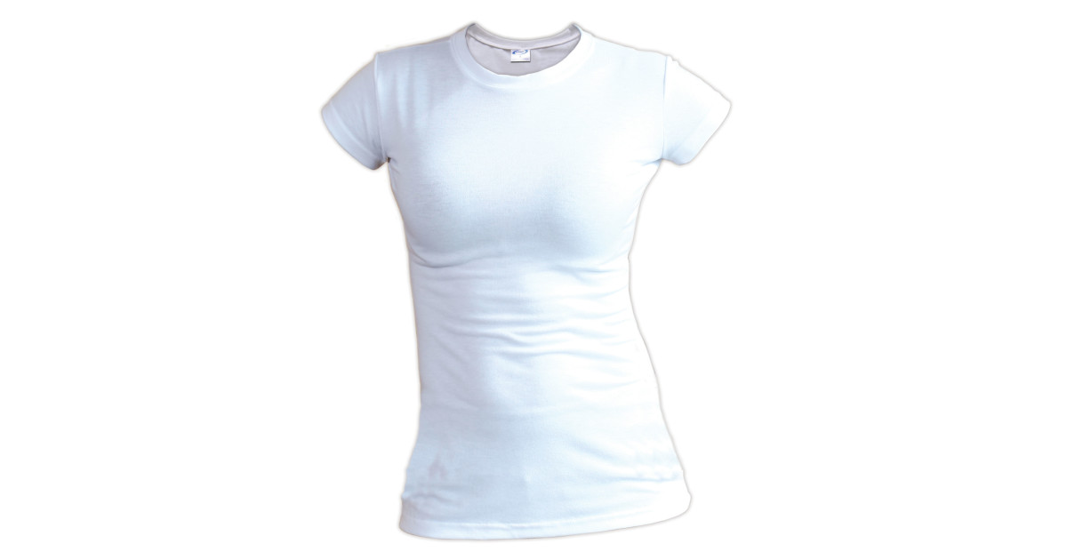 Vapor Apparel Ladies Slim Fit White TShirt for Dye Sub
