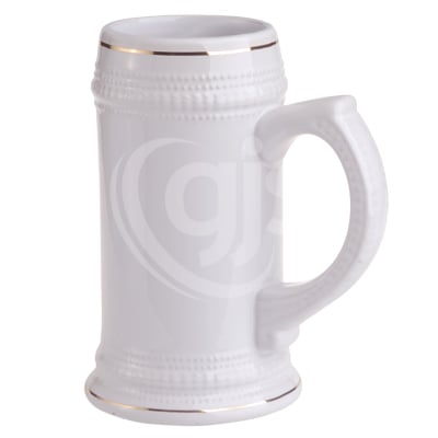 Ceramic German Beer Stein - 22oz for Dye Sublimation