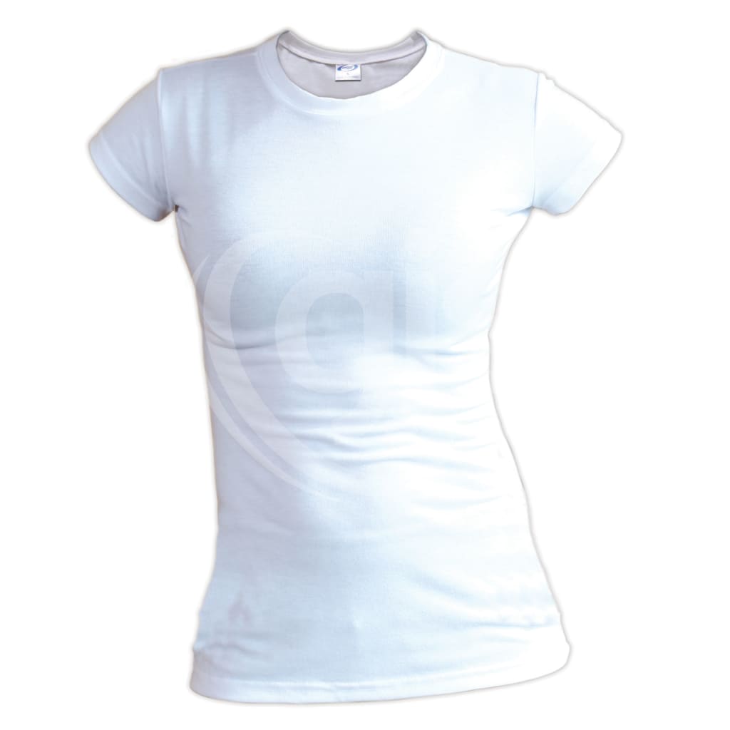 Vapor Apparel Ladies Slim Fit White TShirt for Dye Sub