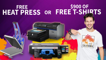 FREE heat press valued at $1,500!