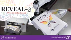 Reveal-S sublimation media for cotton garments