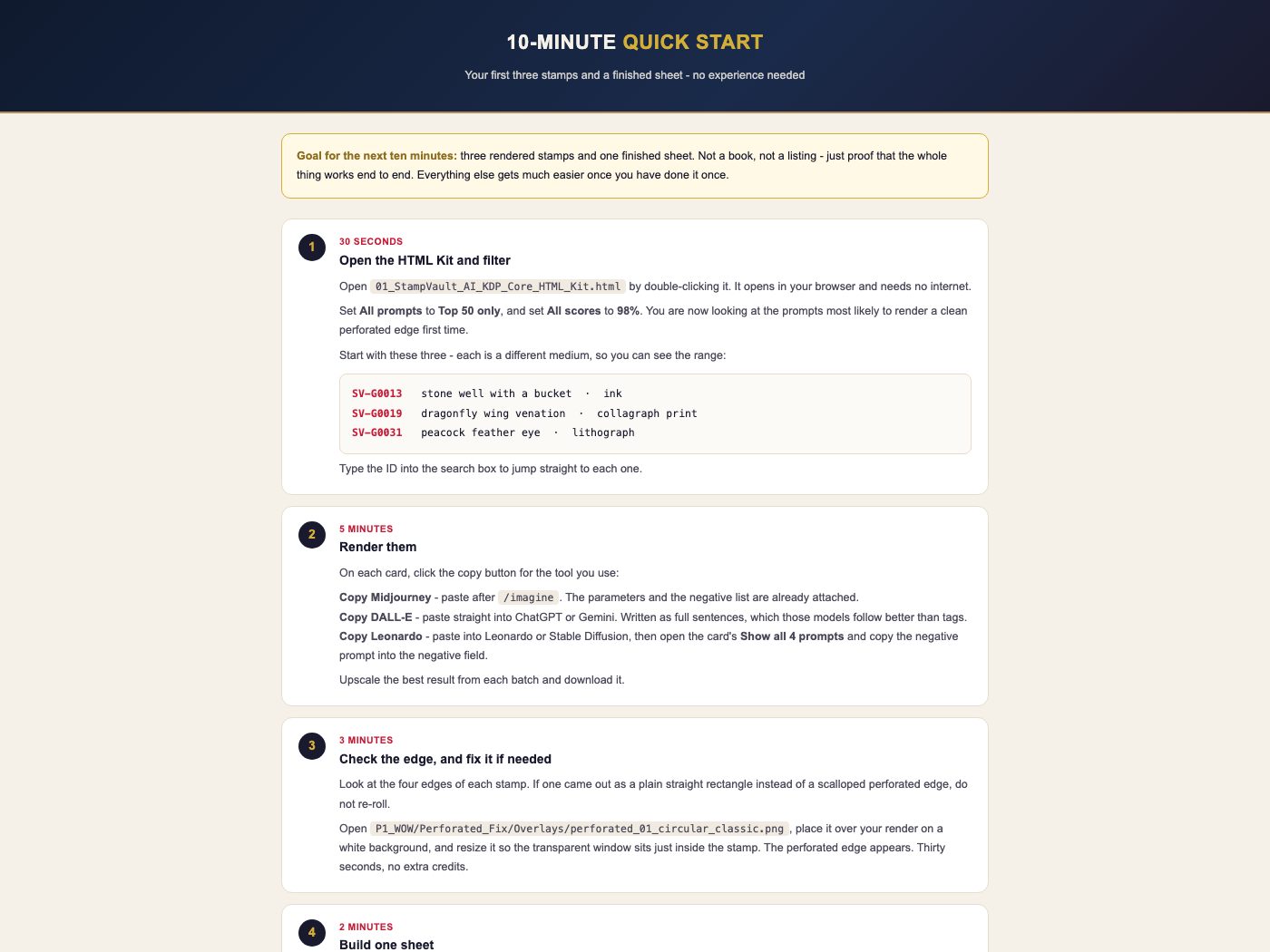 10-minute quick start