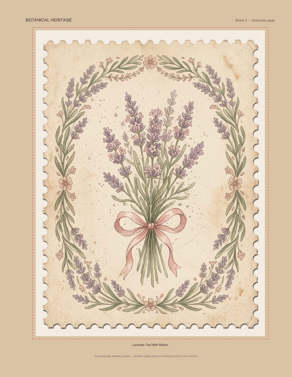 A single stamp presented full page