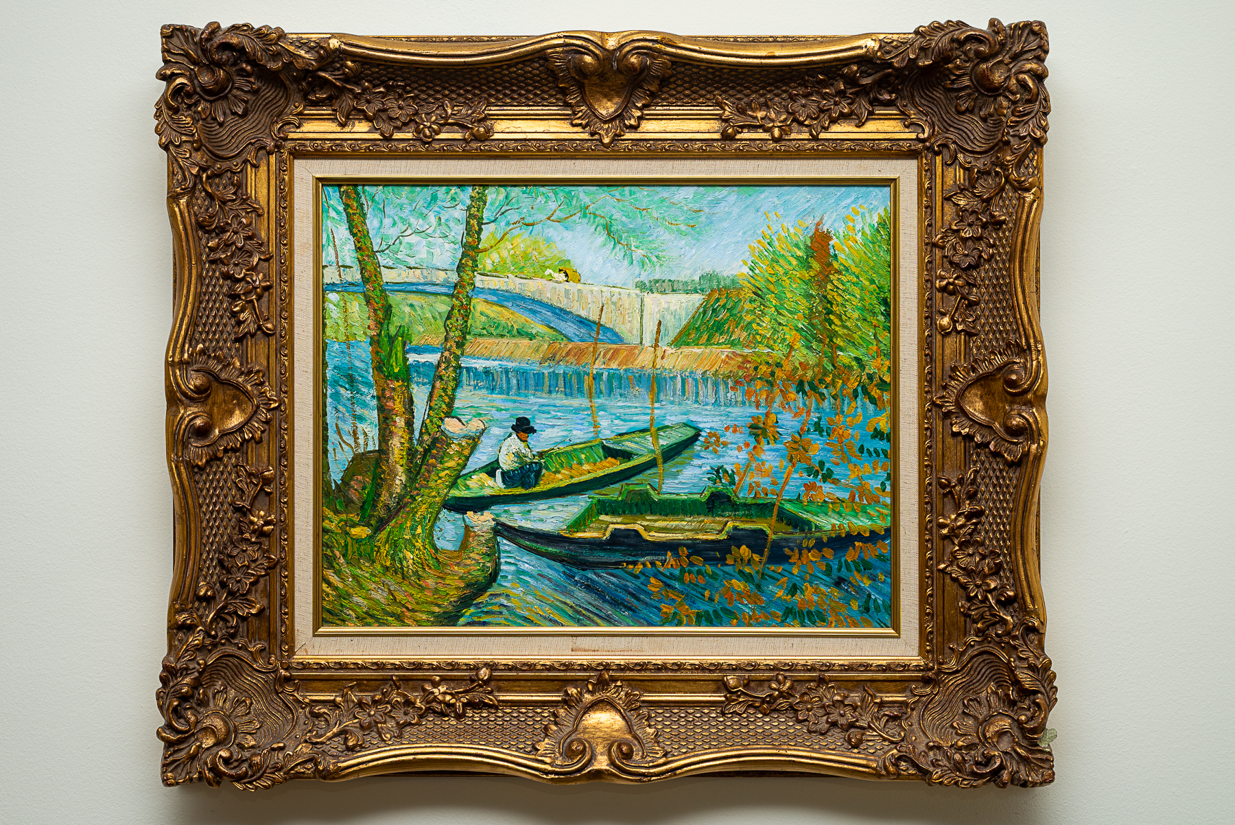 Fishing in Spring, the Pont de Clichy (Asnières)