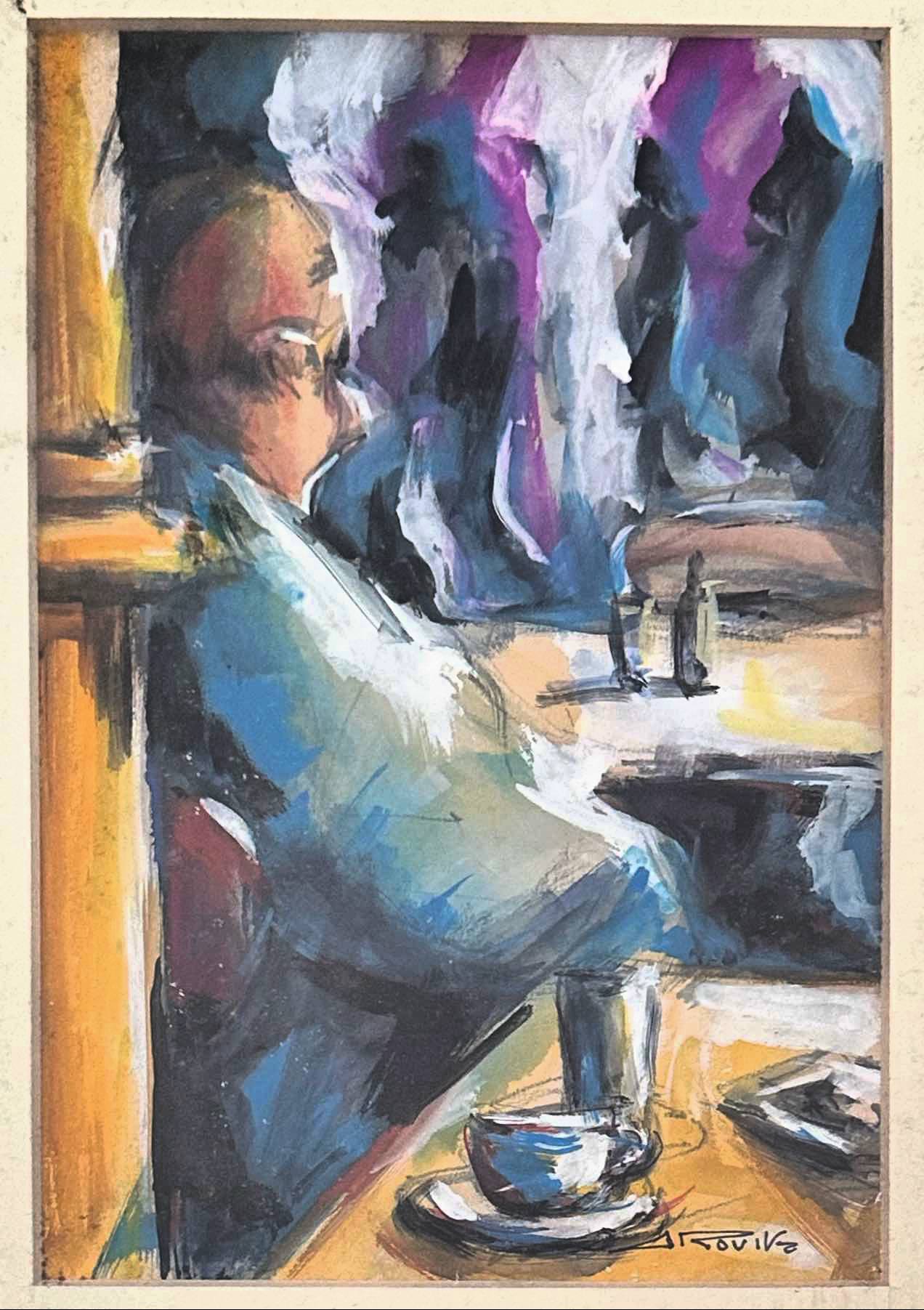 En el café