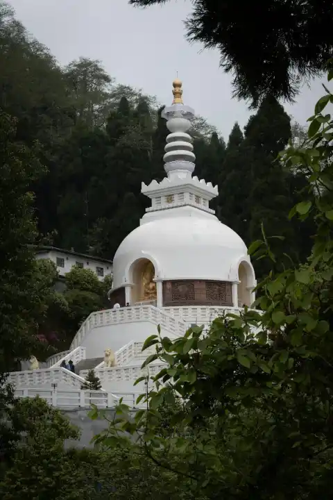 Peace Pagoda (Japanese Temple), Darjeeling