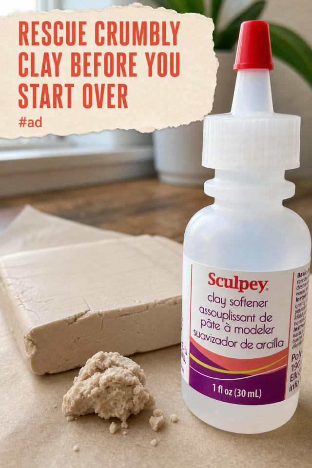 Polymer Clay Softener for Smoother Conditioning and Blending pin