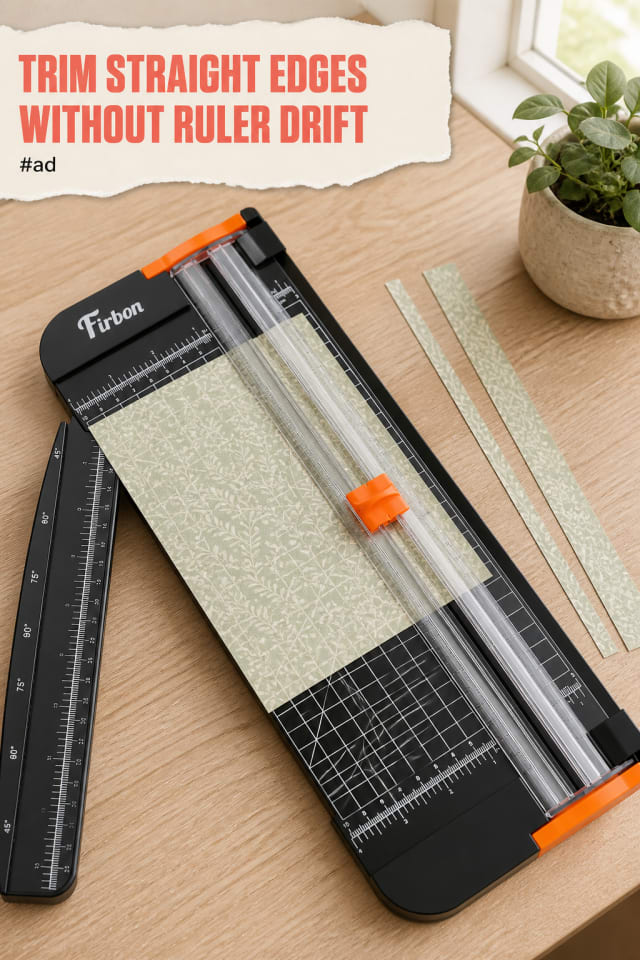 A4 Paper Cutter with Extended Ruler for Straight Scrapbook Trims pin
