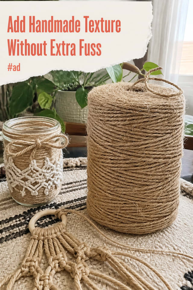 Natural Jute Twine for Wrapping, Macrame and Rustic Crafts pin