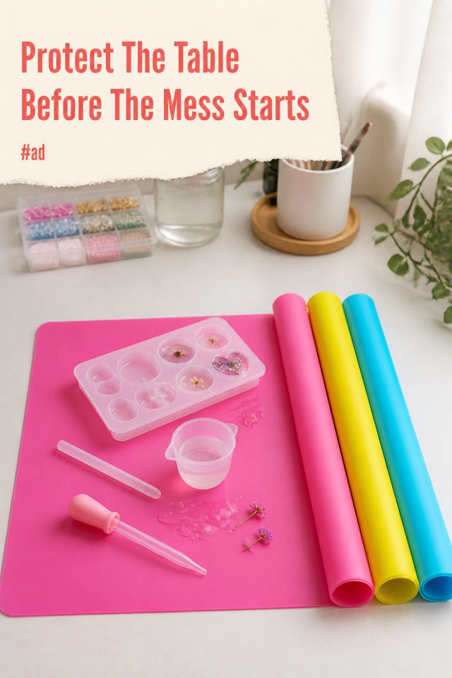 Silicone Craft Mats for Resin, Jewelry and Messy DIY Projects pin