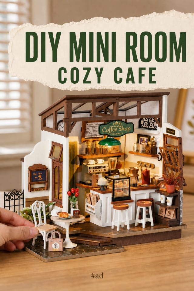 DIY Mini Cafe Room Craft Kit pin