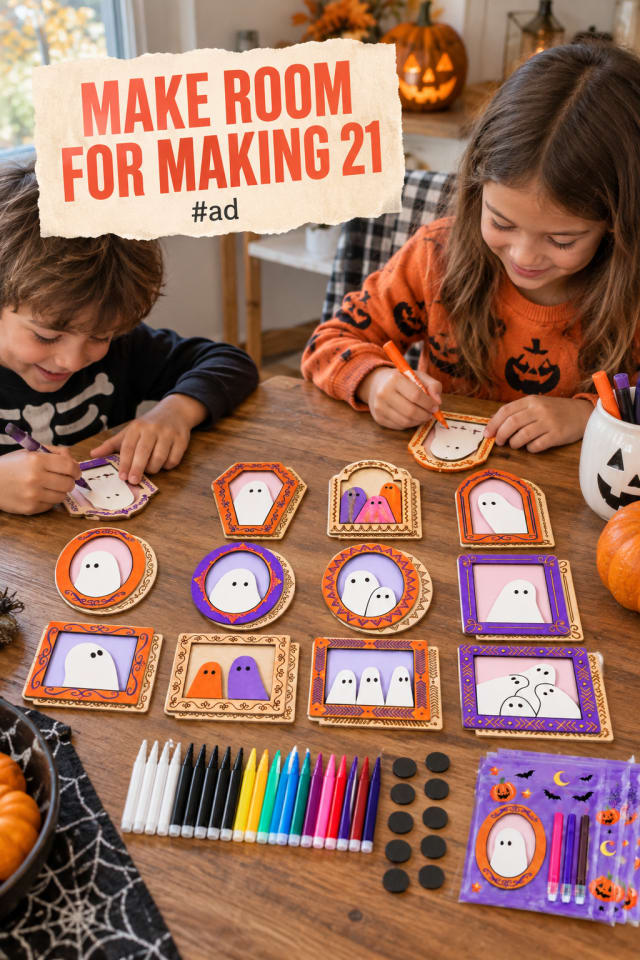 Halloween Craft Kit for Kids and Group Activities pin