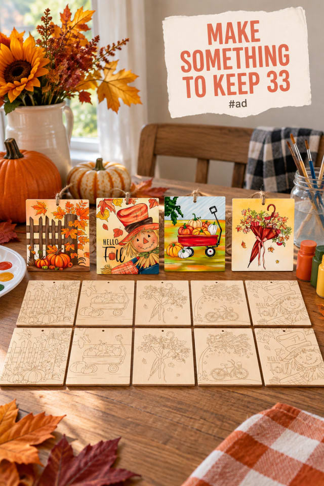 Fall Wood Crafts to Paint for Painted Seasonal Decor pin