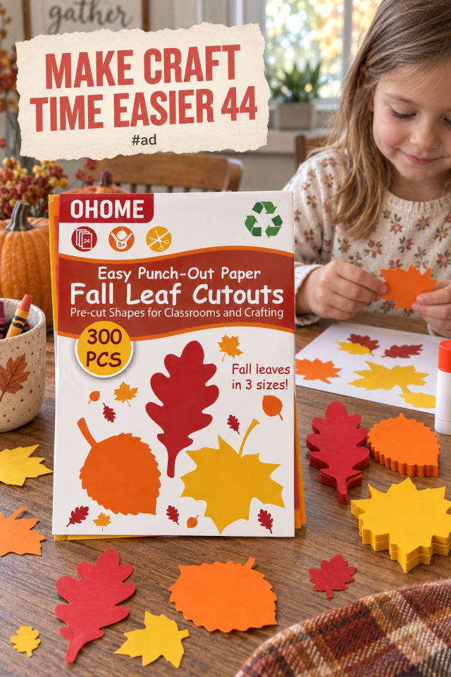 Fall Paper Cutouts for Crafts for Easy Seasonal Decorating pin