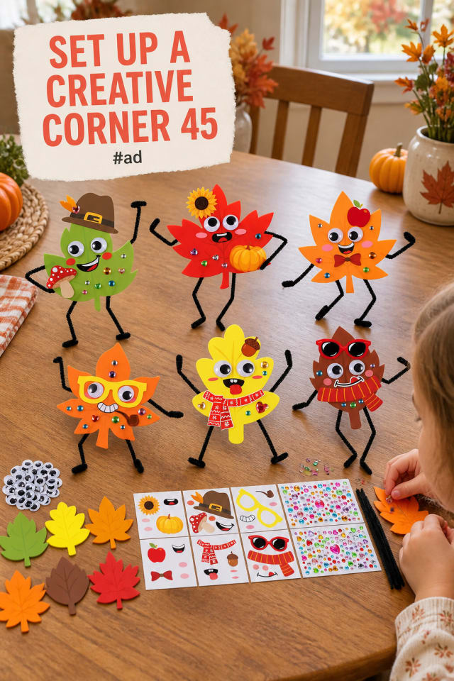 Fall Stickers for Kids for Group Craft Tables pin