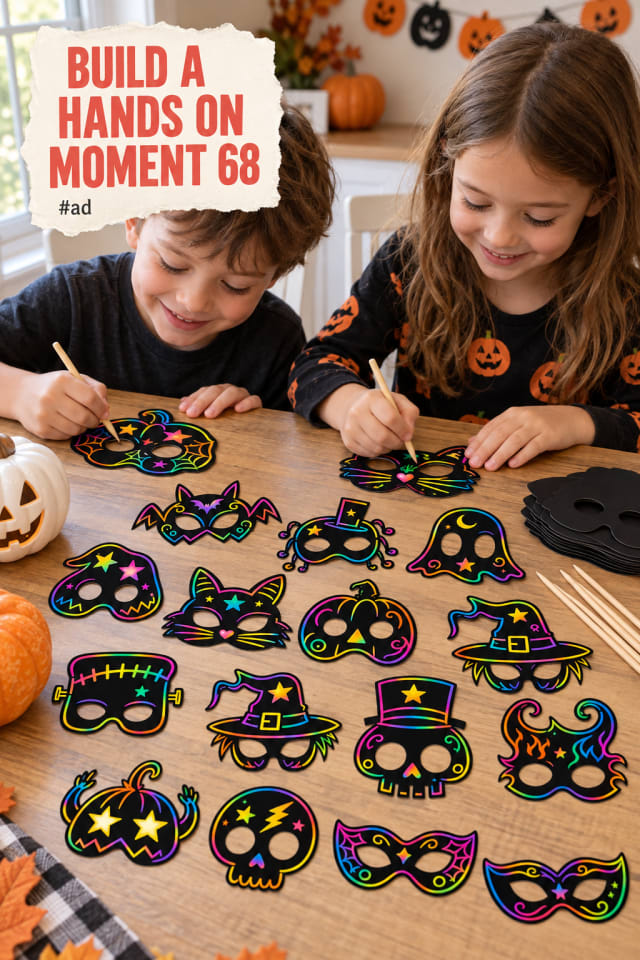 Kids Scratch Art Craft Kit for Easy Group Crafting pin