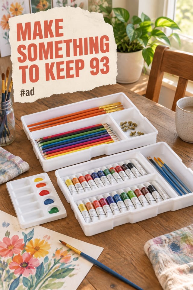 Mixed Media Art Set with Easel for Creative Gift Ideas pin