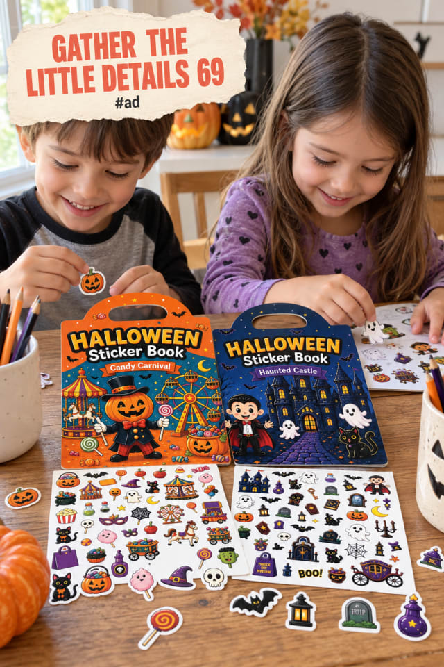 Halloween Sticker Books for Kids for Halloween Goodie Bags pin