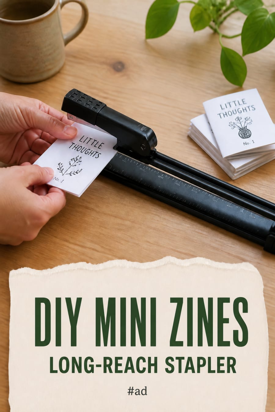 Long-Reach Stapler for DIY Mini Zines pin