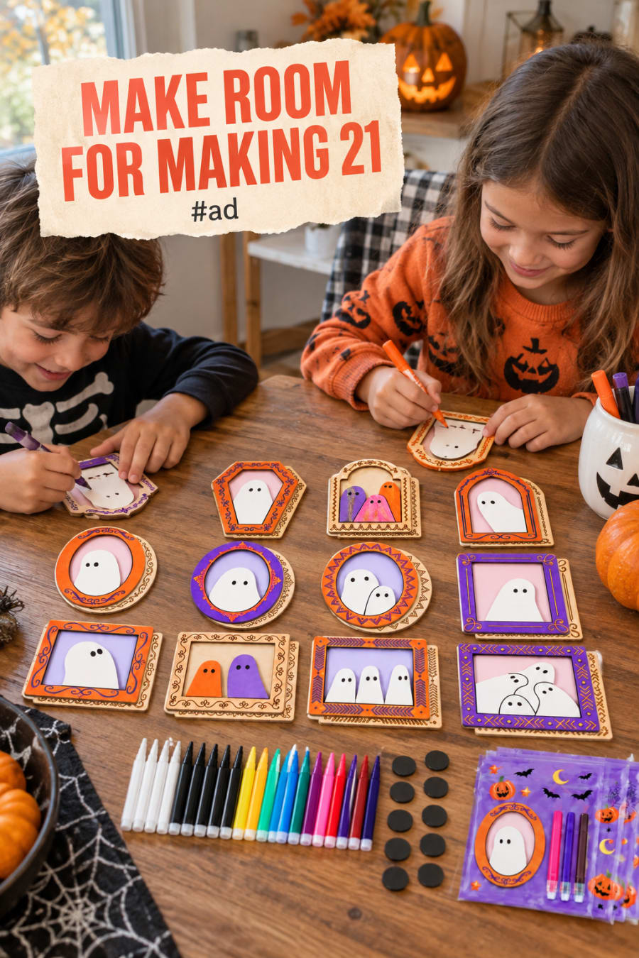 Halloween Craft Kit for Kids and Group Activities pin