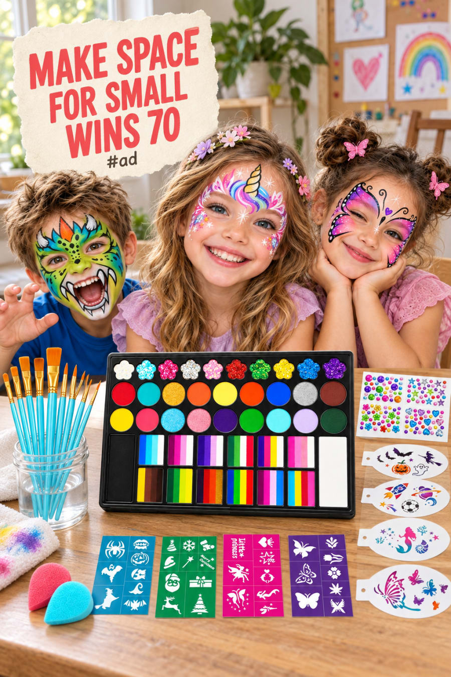 Face Painting Kit for Kids for Creative Face Art pin