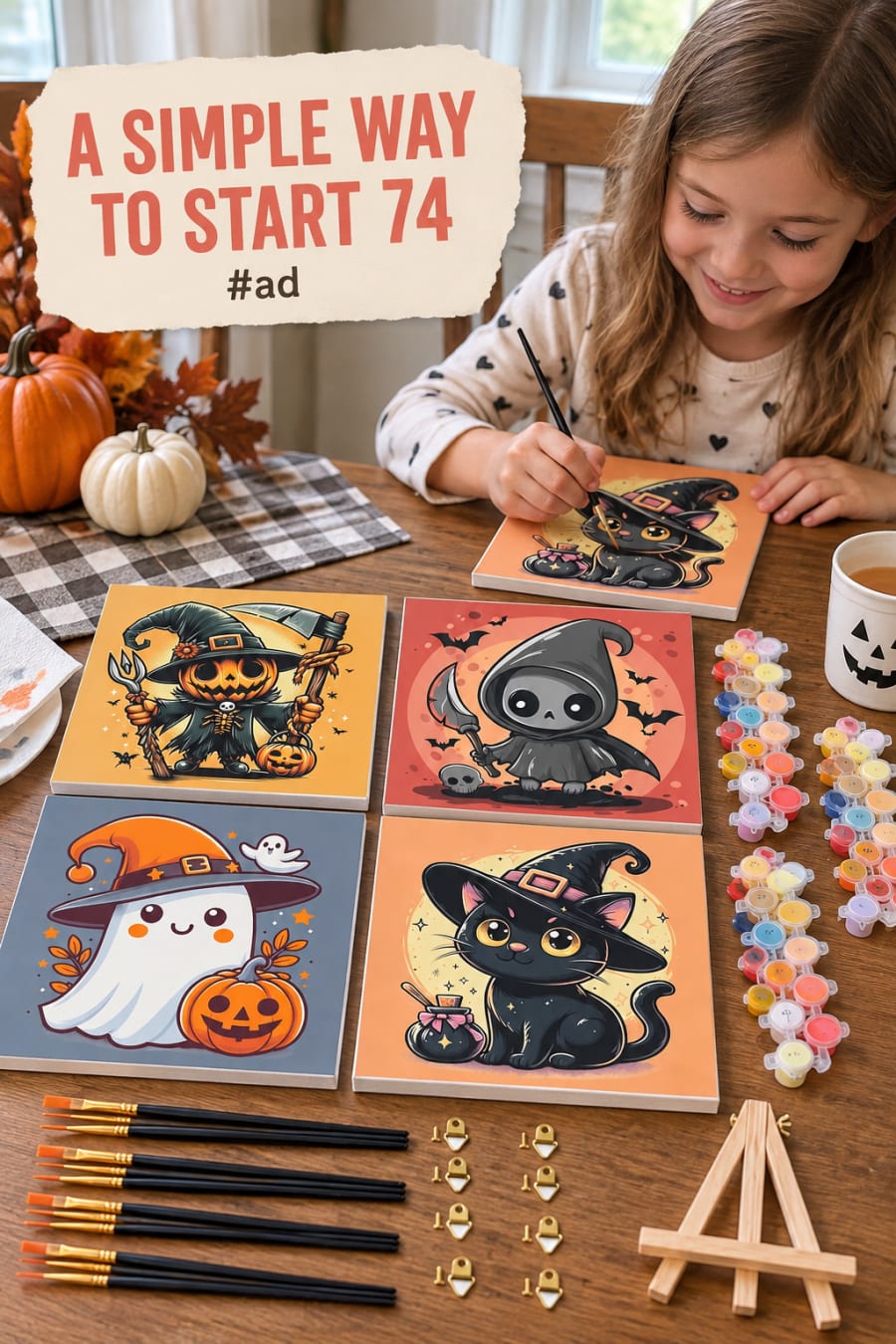 Paint by Number Kit for Kids for Guided Painting Practice pin