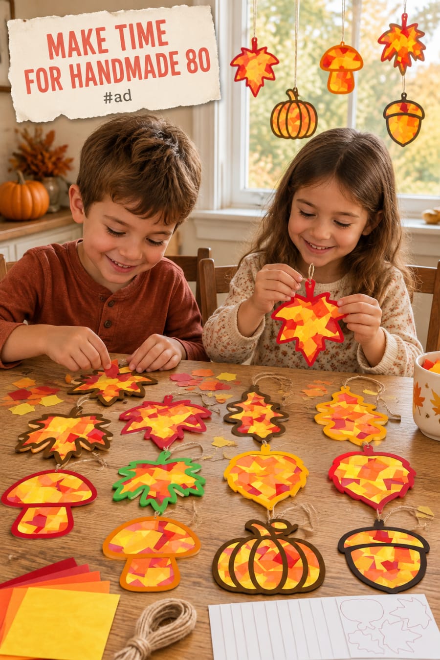 Kids Suncatcher Craft Kit for Group Crafting pin