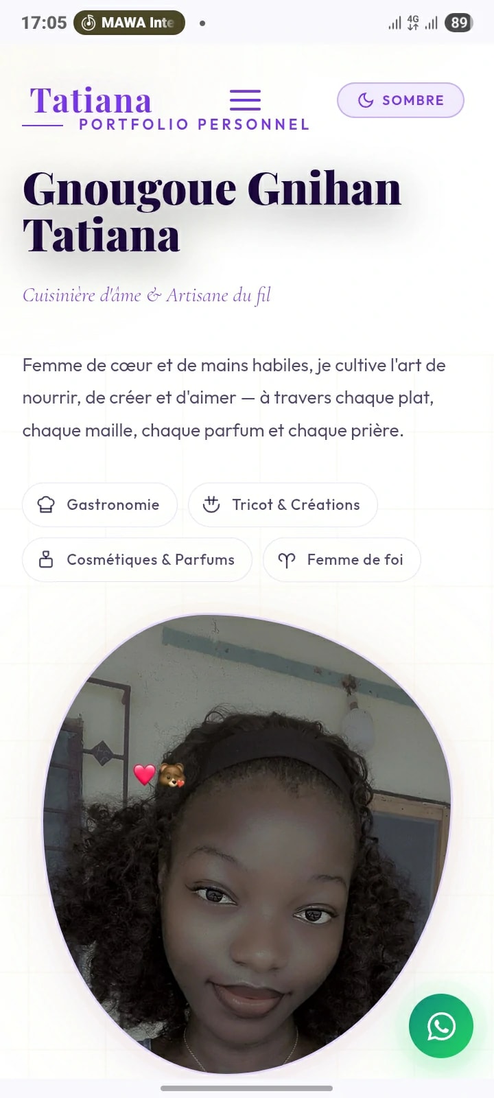 Aperçu du site Tati — mobile