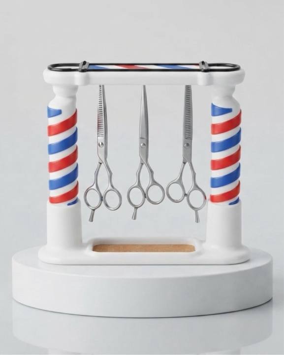 Soporte para Tijeras Barber Pole – Peluquería 3D