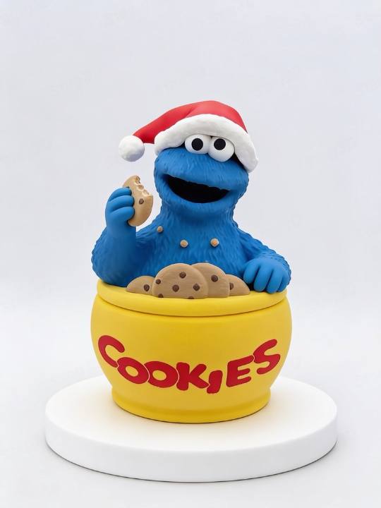 Palomitero Monstruo de las Galletas 3D