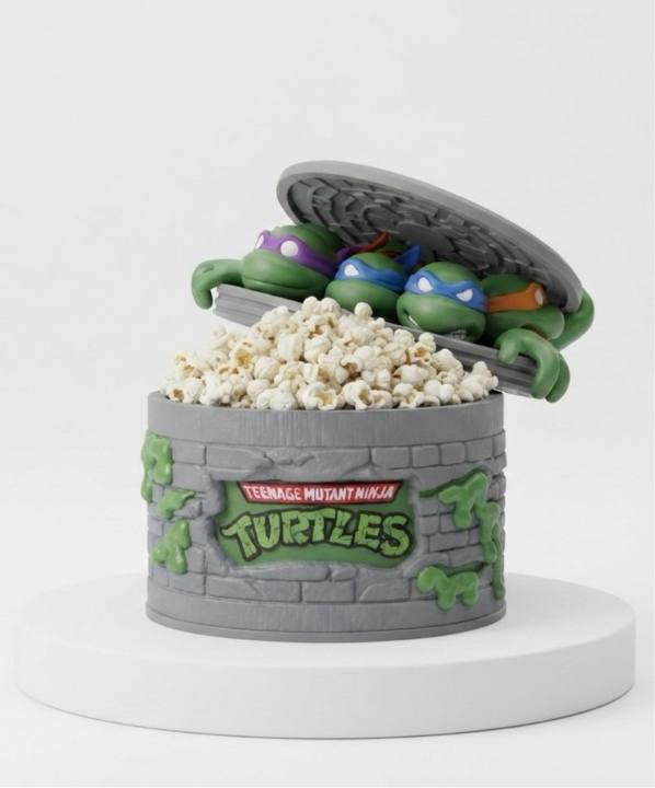 Palomitero Alcantarilla Tortugas Ninja (TMNT) 3D